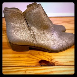 Pewter booties